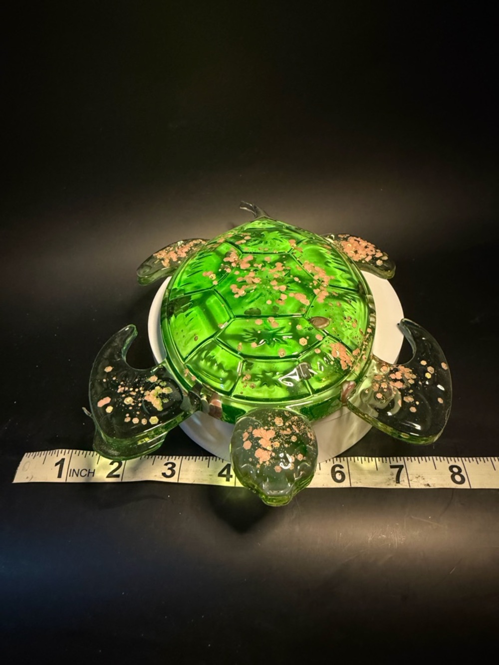 Resin Turtle Décor Figurine - Green